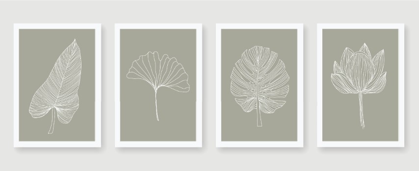 Abstract arts vector collection.
